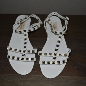 NWOB Valentino Garavani Rockstud Jelly Gladiator Sandal 35 w/Marks MSRP $550
